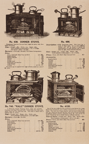 Page from Hoods Ltd, Birmingham, catalogue, 1910 (litho)