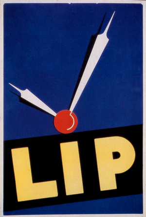 French adertising for Lip Watch, 1925 (poster)