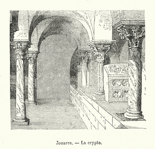 Jouarre, La crypte (engraving)