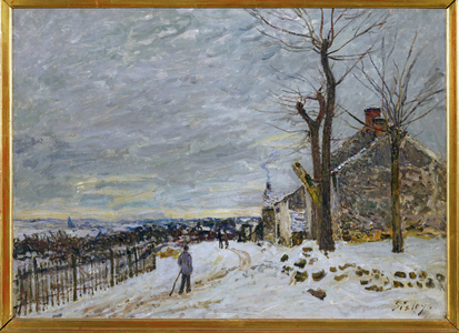 Snow in Veneux-Nadon, c.1880 (painting on canvas)