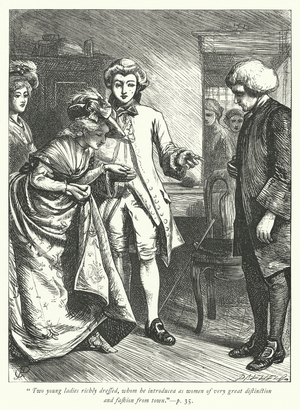 Illustration for The Vicar of Wakefield (engraving)