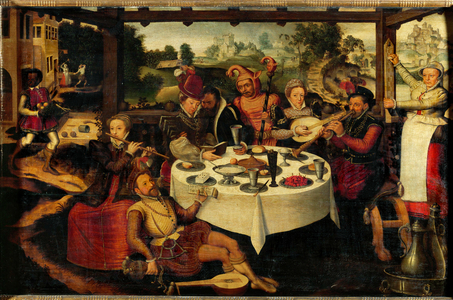 The Prodigal Son, celebration of the return (oil on oakwood)
