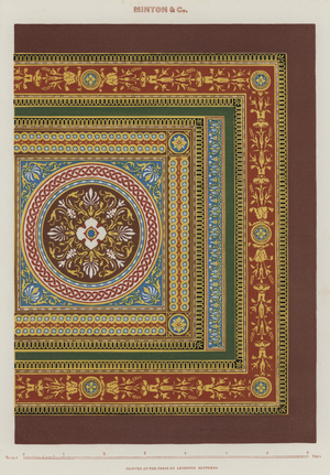Minton tiles (colour litho)