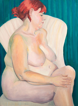 Red Haired Nude, 2015 (oil on canvas)