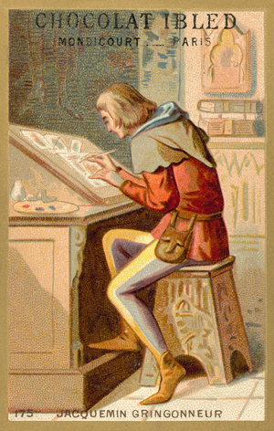 Jacquemin Gringonneur, French painter (chromolitho)