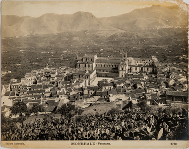 Panorama of the city of Monreale at the end of the 19th century, Monreale, Italy, 1890-00 (photo)