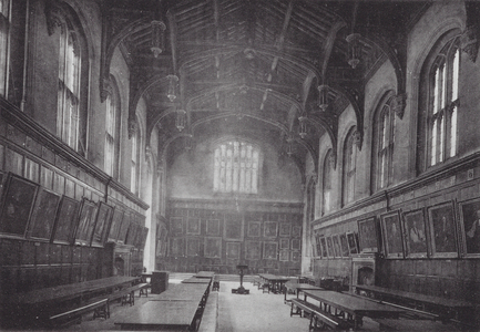 Oxford: Christ Church, Dining Hall (b/w photo)