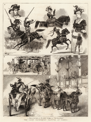 The Court Equestrian Festival at Vienna (engraving)