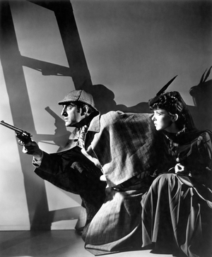Basil Rathbone And Ida Lupino, The Adventures Of Sherlock Holmes 1939 Directed By Alfred Werker