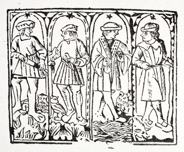 The four complexions of a man (litho)