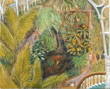 Kew, tropical house, 2003 (oil on board)