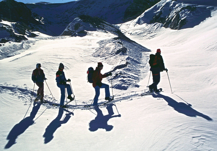 Hiker in the snow, 1999 (photo)