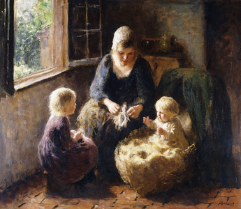 The Departure, (oil on canvas)