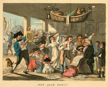 Het Jaar 1804!!!, published 1794 (hand-coloured engraving)