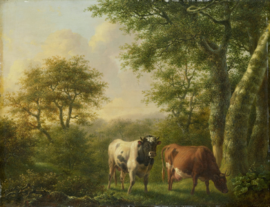 Landscape with Cattle, 1827 (oil on panel)