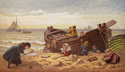 The Seaside (colour litho)