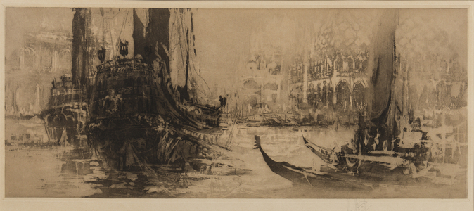 Venetian capriccio (etching & aquatint)
