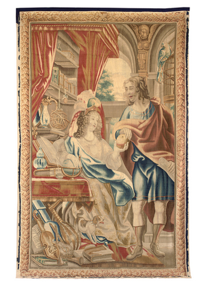 Brussels tapestry from a set of six, c.1650 (wool & silk)