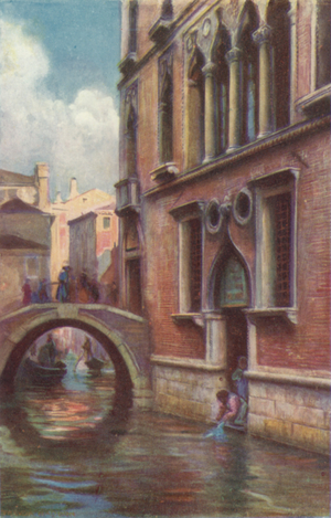 Palazzo Bernardo (colour litho)