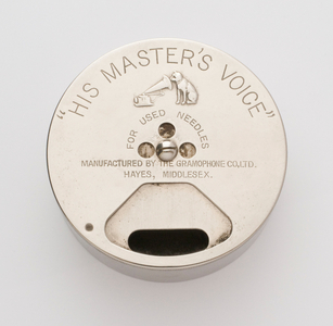 HMV needle container (photo)