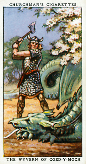 The Wyvern of Coed-Y-Moch (colour litho)