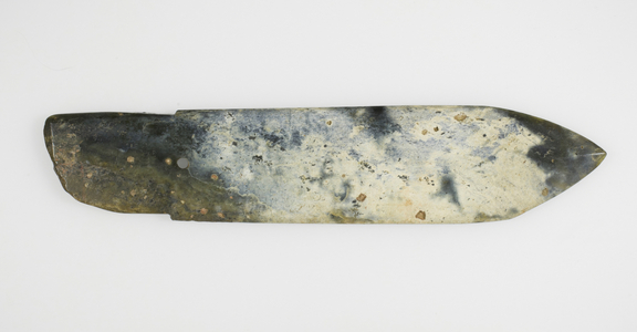 Dagger-Blade (Ge), middle-late Shang dynasty, c.1600-1050 BC (jade)