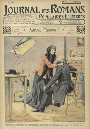 Pauvre Mignon by Edmond Ladoucette (colour litho)
