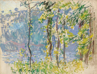 Paysage à Villez (oil on canvas)