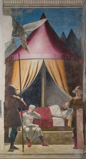 The Dream of Constantine, detail of The Stories of the True Cross (fresco)