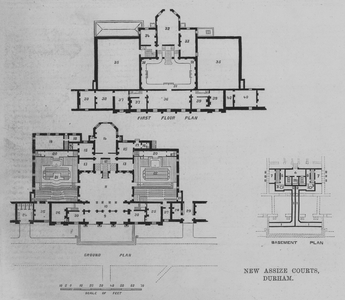 New Assize Courts, Durham (engraving)