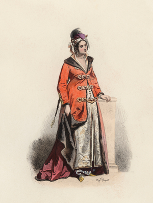 Greek Lady, in the modern age ... (engraving)