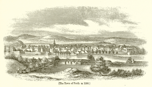The Town of Perth in 1580 (engraving)