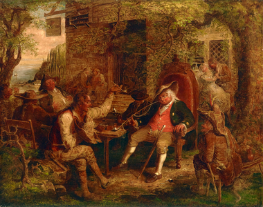 Wolfert Webber at the Inn (Wolfert Webber's Golden Dream) 1857 (Oil on canvas)