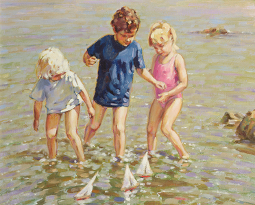 The Toy Boats (oil on canvas)