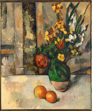 Vase and Apples (oil on canvas)
