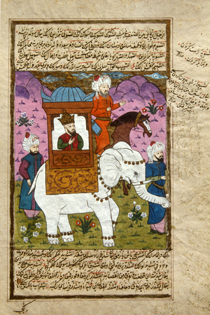Sultan on elephant