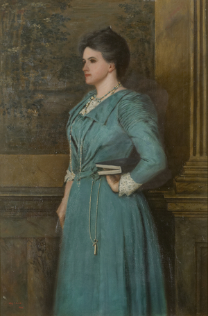 Caroline Starr Balestier, Mrs Rudyard Kipling (1862-1939), 1899 (oil on canvas)
