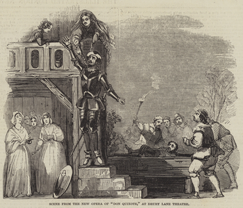 Scene from the New Opera of "Don Quixote," at Drury Lane Theatre (engraving)