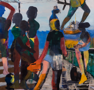 The landing (The Aquarius), 2019 (oil on linen)