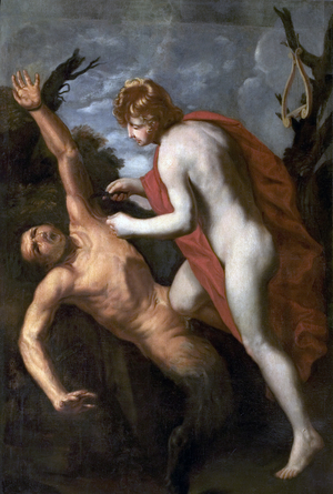 Apollo Flaying Marsyas (oil on canvas)