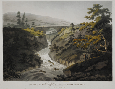 View of Pont y Glyn Dyffid, Corwen, Merionethshire