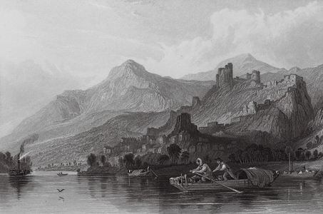 Rochemaure, on the Rhone (engraving)