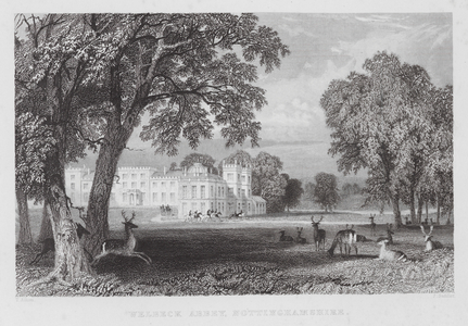 Welbeck Abbey, Nottinghamshire (engraving)