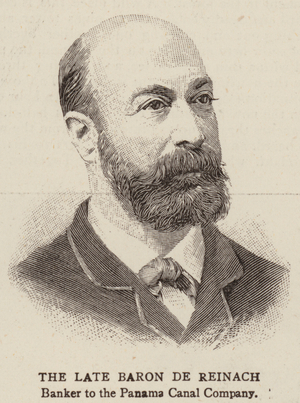 The Late Baron de Reinach (engraving)