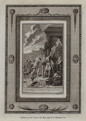 Illustration for Homer's Iliad (engraving)