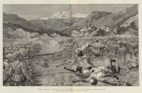 The Black Mountain Expedition, Western Himalayas (engraving)