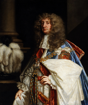 William Russell, 1st Duke of Bedford (1616  1700) in Garter robes