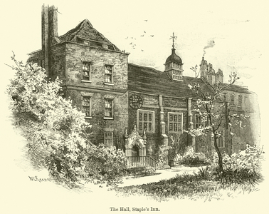 The Hall, Staple's Inn (engraving)