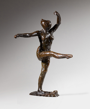 Dancer, fourth position, c.1885-1890 (bronze)