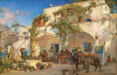 At the Tavern (oil on canvas)